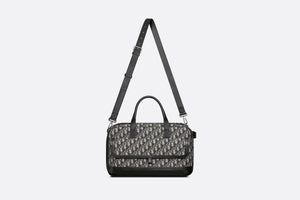 Dior Hit The Road Pet Carrier Bag • Beige and Black Dior Oblique Jacquard and Black Smooth Calfskin