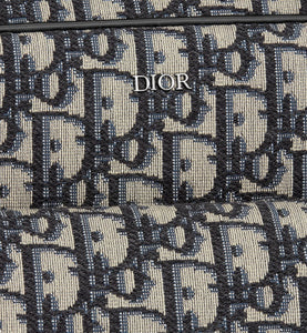 Dior Hit The Road Pet Carrier Bag • Beige and Black Dior Oblique Jacquard and Black Smooth Calfskin