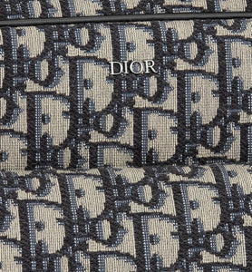 Dior Hit The Road Pet Carrier Bag • Beige and Black Dior Oblique Jacquard and Black Smooth Calfskin