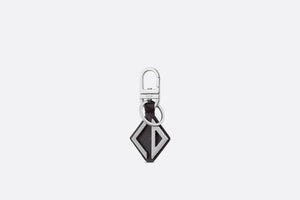 D-Touch Keyring • Black Grained Calfskin with CD Diamond Signature