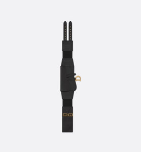 Saddle Belt • Black Smooth Calfskin, 13.5 CM