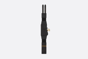 Saddle Belt • Black Smooth Calfskin, 13.5 CM
