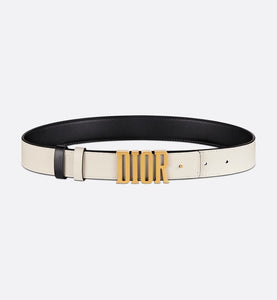 D-Fence Reversible Belt • Black and Latte Smooth Calfskin, 30 MM