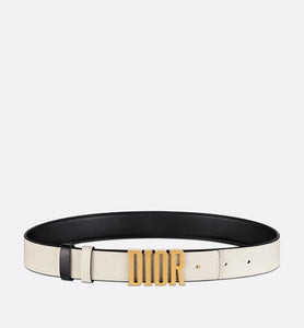 D-Fence Reversible Belt • Black and Latte Smooth Calfskin, 30 MM