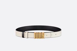 D-Fence Reversible Belt • Black and Latte Smooth Calfskin, 30 MM