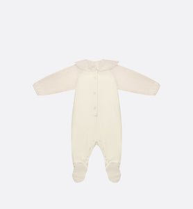 Newborn Gift Set • Ivory Jersey and Cotton Voile with Gold-Tone Cannage