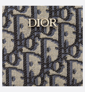 Kid's Mini Rider Backpack • Beige and Blue Dior Oblique Jacquard