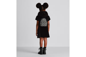 Kid's Mini Rider Backpack • Beige and Blue Dior Oblique Jacquard