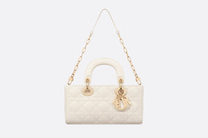 Small Lady D-Joy Bag • Latte Cannage Lambskin