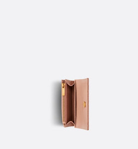 Dior Caro XS Wallet • Rose Des Vents Supple Cannage Calfskin