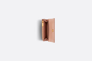 Dior Caro XS Wallet • Rose Des Vents Supple Cannage Calfskin