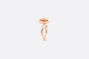 Large Rose Dior Couture Ring • Pink Gold and Diamonds