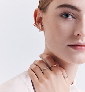 Bois de Rose Ear Cuff • Pink Gold and Diamonds
