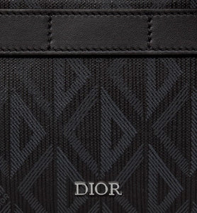 Safari Bag with Strap • Black CD Diamond Canvas