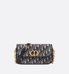 30 Montaigne Avenue Bag • Blue Dior Oblique Jacquard