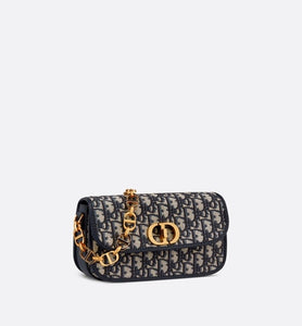 30 Montaigne Avenue Bag • Blue Dior Oblique Jacquard