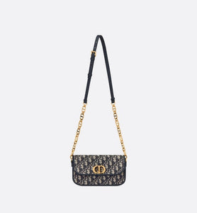 30 Montaigne Avenue Bag • Blue Dior Oblique Jacquard