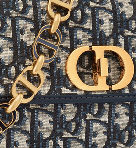30 Montaigne Avenue Bag • Blue Dior Oblique Jacquard