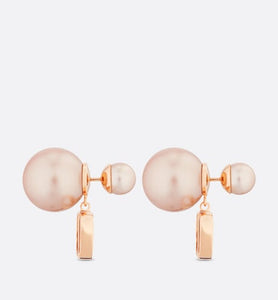 Dior Tribales Earrings • Pink-Finish Metal and Pink Resin Pearls