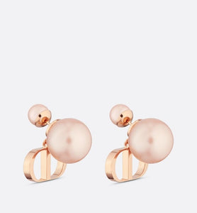 Dior Tribales Earrings • Pink-Finish Metal and Pink Resin Pearls
