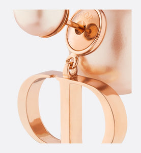 Dior Tribales Earrings • Pink-Finish Metal and Pink Resin Pearls
