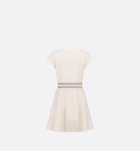 Kid's Short Skater Dress • Ivory Cotton-Blend Fleece