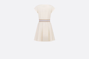 Kid's Short Skater Dress • Ivory Cotton-Blend Fleece