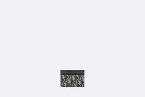 30 Montaigne Five-Slot Card Holder • Blue Dior Oblique Jacquard