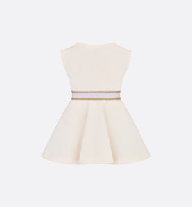 Baby Skater Dress • Ivory Cotton-Blend Fleece