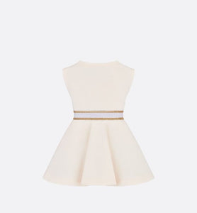 Baby Skater Dress • Ivory Cotton-Blend Fleece