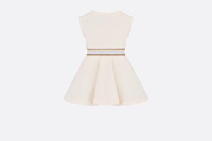 Baby Skater Dress • Ivory Cotton-Blend Fleece