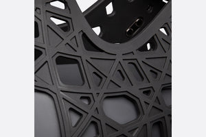 Dior Warp Sandal • Black Cosmo Rubber with Warped Cannage Motif