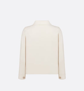 Cropped Jacket • White Technical Mesh