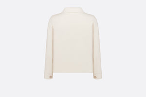 Cropped Jacket • White Technical Mesh