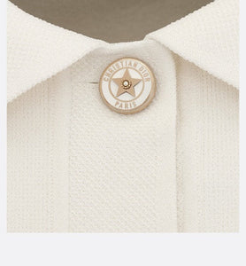 Cropped Jacket • White Technical Mesh
