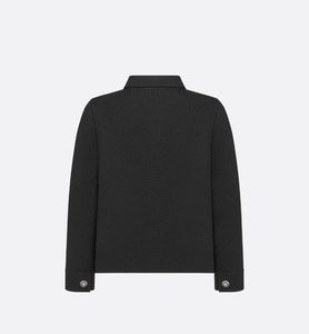 Cropped Jacket • Black Technical Mesh