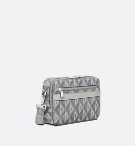 Safari Bag with Strap • Dior Gray CD Diamond Canvas