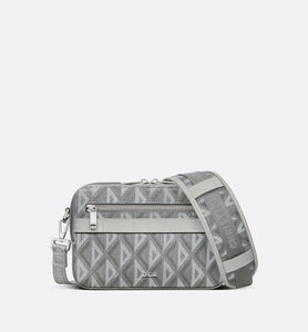 Safari Bag with Strap • Dior Gray CD Diamond Canvas