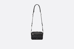 Safari Bag with Strap • Black CD Diamond Canvas