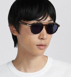 DiorBlackSuit RI • Brown Tortoiseshell-Effect Pantos Sunglasses