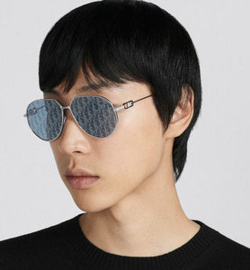 CD Link A1U • Blue Dior Oblique Pilot Sunglasses