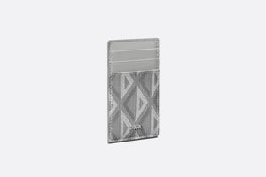 Card Holder with Bill Clip • Dior Gray CD Diamond Canvas