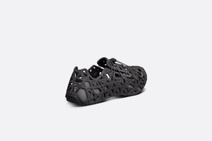 Dior Warp Sandal • Black Cosmo Rubber with Warped Cannage Motif