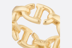 CD Navy Ring • Gold-finish metal