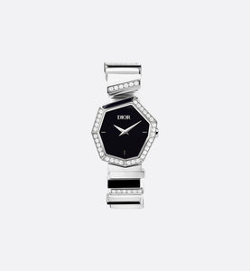 GEM DIOR 16.5 cm • Ø 27 mm (1”), Steel, Mother-of-Pearl and Diamonds