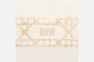 Kid's Sleeveless Cropped T-Shirt • Ivory Cotton-Blend Fleece with Pale Gold-Tone Cannage Motif