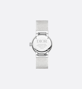 La D My Dior • Ø 25 mm, Steel and Diamonds