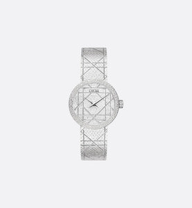 La D My Dior • Ø 25 mm, Steel and Diamonds