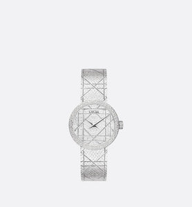 La D My Dior • Ø 25 mm, Steel and Diamonds