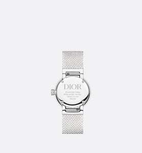 La D My Dior • Ø 25 mm, Steel and Diamonds